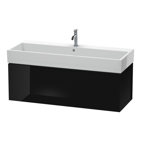 Duravit Meuble sous lavabo L-Cube 118,4 x 45,9 cm, blanc brillant, 1 tiroir, suspendu