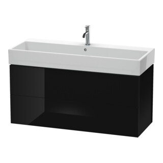 Duravit Meuble sous-lavabo L-Cube 118,4 x 45,9 cm, blanc brillant, 2 tiroirs, suspendu