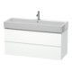 Duravit Meuble sous-lavabo L-Cube 118,4 x 45,9 cm, blanc mat, 2 tiroirs, suspendu-1