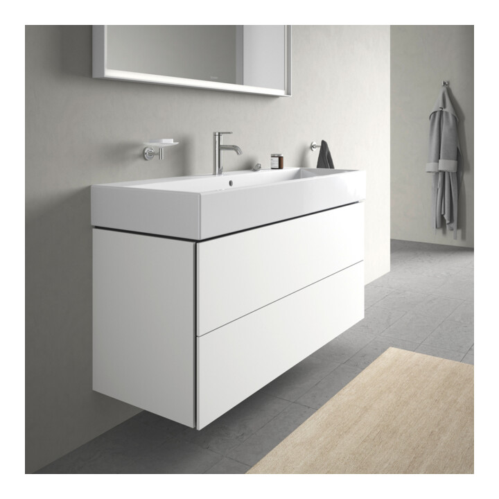 Duravit Meuble sous-lavabo L-Cube 118,4 x 45,9 cm, blanc mat, 2 tiroirs, suspendu