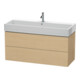Duravit Meuble sous lavabo L-Cube 118,4 x 45,9 cm, blanc œuf, 2 tiroirs, suspendu-1
