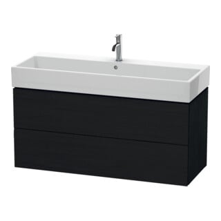 Duravit Meuble sous lavabo L-Cube 118,4 x 45,9 cm, blanc œuf, 2 tiroirs, suspendu