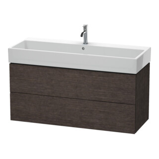 Duravit Meuble sous lavabo L-Cube 118,4 x 45,9 cm, chêne, 2 tiroirs, suspendu