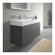 Duravit Meuble sous-lavabo L-Cube 118,4 x 45,9 cm, graph ma, 2 tiroirs, suspendu