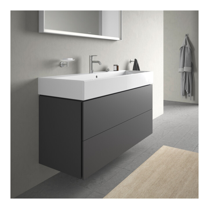 Duravit Meuble sous-lavabo L-Cube 118,4 x 45,9 cm, graph ma, 2 tiroirs, suspendu