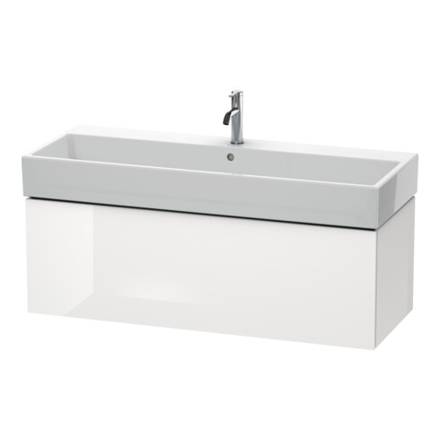 Duravit Meuble sous lavabo L-Cube 118,4 x 45,9 cm, graphite mat, 1 tiroir, suspendu
