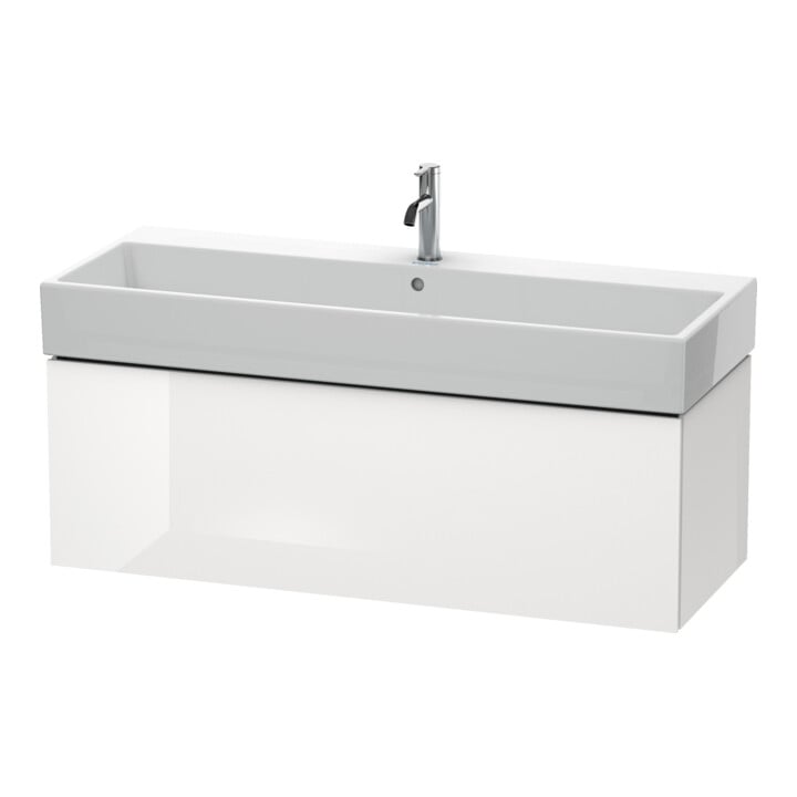Duravit Meuble sous lavabo L-Cube 118,4 x 45,9 cm, laqué, 1 tiroir, suspendu