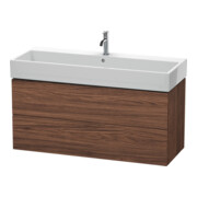 Duravit Meuble sous lavabo L-Cube 118,4 x 45,9 cm, N chêne foncé, 2 tiroirs, suspendu