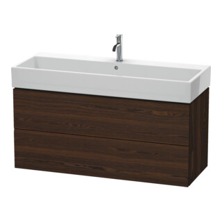 Duravit Meuble sous-lavabo L-Cube 118,4 x 45,9 cm, N plié, 2 tiroirs, suspendu