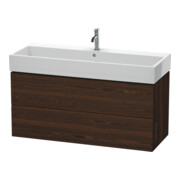 Duravit Meuble sous-lavabo L-Cube 118,4 x 45,9 cm, N plié, 2 tiroirs, suspendu