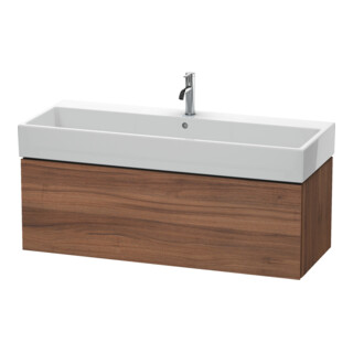 Duravit Meuble sous lavabo L-Cube 118,4 x 45,9 cm, noyer naturel, 1 tiroir, suspendu