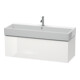 Duravit Meuble sous lavabo L-Cube 118,4x45,9 cm, blanc brillant, 1 tiroir, suspendu-1