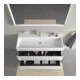 Duravit Meuble sous lavabo L-Cube 118,4x45,9 cm, blanc brillant, 2 tiroirs, suspendu