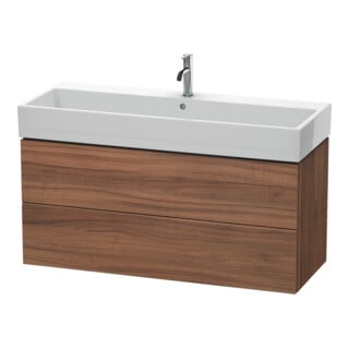 Duravit Meuble sous-lavabo L-Cube 118,4x45,9 cm, N Nat, 2 tiroirs, suspendu
