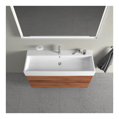 Duravit Meuble sous-lavabo L-Cube 118,4x45,9 cm, N Nat, 2 tiroirs, suspendu