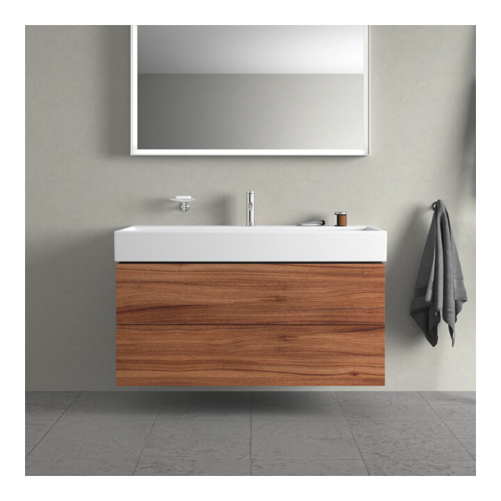 Duravit Meuble sous-lavabo L-Cube 118,4x45,9 cm, N Nat, 2 tiroirs, suspendu