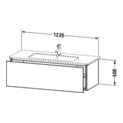 Duravit Meuble sous-lavabo L-Cube 122x48,1 cm, bas, 1 tiroir, suspendu-5