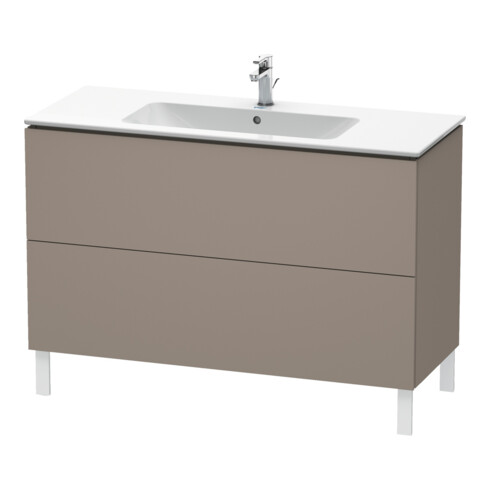 Duravit Meuble sous-lavabo L-Cube 122x48,1 cm, base, 2 tiroirs, sur pied
