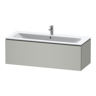Duravit Meuble sous lavabo L-Cube 122x48,1 cm, béton gris, 1 tiroir, suspendu