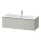 Duravit Meuble sous lavabo L-Cube 122x48,1 cm, béton gris, 1 tiroir, suspendu