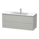 Duravit Meuble sous-lavabo L-Cube 122x48,1 cm, béton gris, 2 tiroirs, suspendu-2