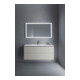 Duravit Meuble sous-lavabo L-Cube 122x48,1 cm, béton gris, 2 tiroirs, suspendu