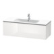 Duravit Meuble sous lavabo L-Cube 122x48,1 cm, blanc brillant, 1 tiroir, suspendu-1