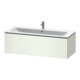 Duravit Meuble sous lavabo L-Cube 122x48,1 cm, blanc brillant, 1 tiroir, suspendu
