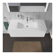 Duravit Meuble sous lavabo L-Cube 122x48,1 cm, blanc brillant, 1 tiroir, suspendu-5