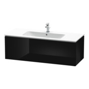 Duravit Meuble sous lavabo L-Cube 122x48,1 cm, blanc brillant, 1 tiroir, suspendu