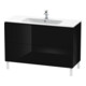 Duravit Meuble sous lavabo L-Cube 122x48,1 cm, blanc brillant, 2 tiroirs, sur pied-1
