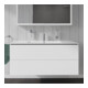 Duravit Meuble sous lavabo L-Cube 122x48,1 cm, blanc brillant, 2 tiroirs, suspendu