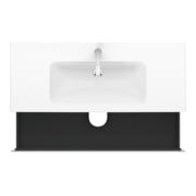 Duravit Meuble sous lavabo L-Cube 122x48,1 cm, blanc brillant, 2 tiroirs, suspendu-4