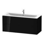 Duravit Meuble sous lavabo L-Cube 122x48,1 cm, blanc brillant, 2 tiroirs, suspendu-2