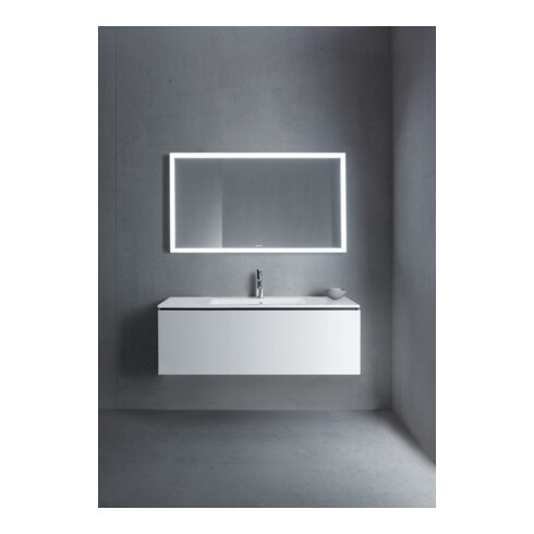 Duravit Meuble sous lavabo L-Cube 122x48,1 cm, blanc mat, 1 tiroir, suspendu