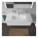 Duravit Meuble sous lavabo L-Cube 122x48,1 cm, blanc mat, 1 tiroir, suspendu