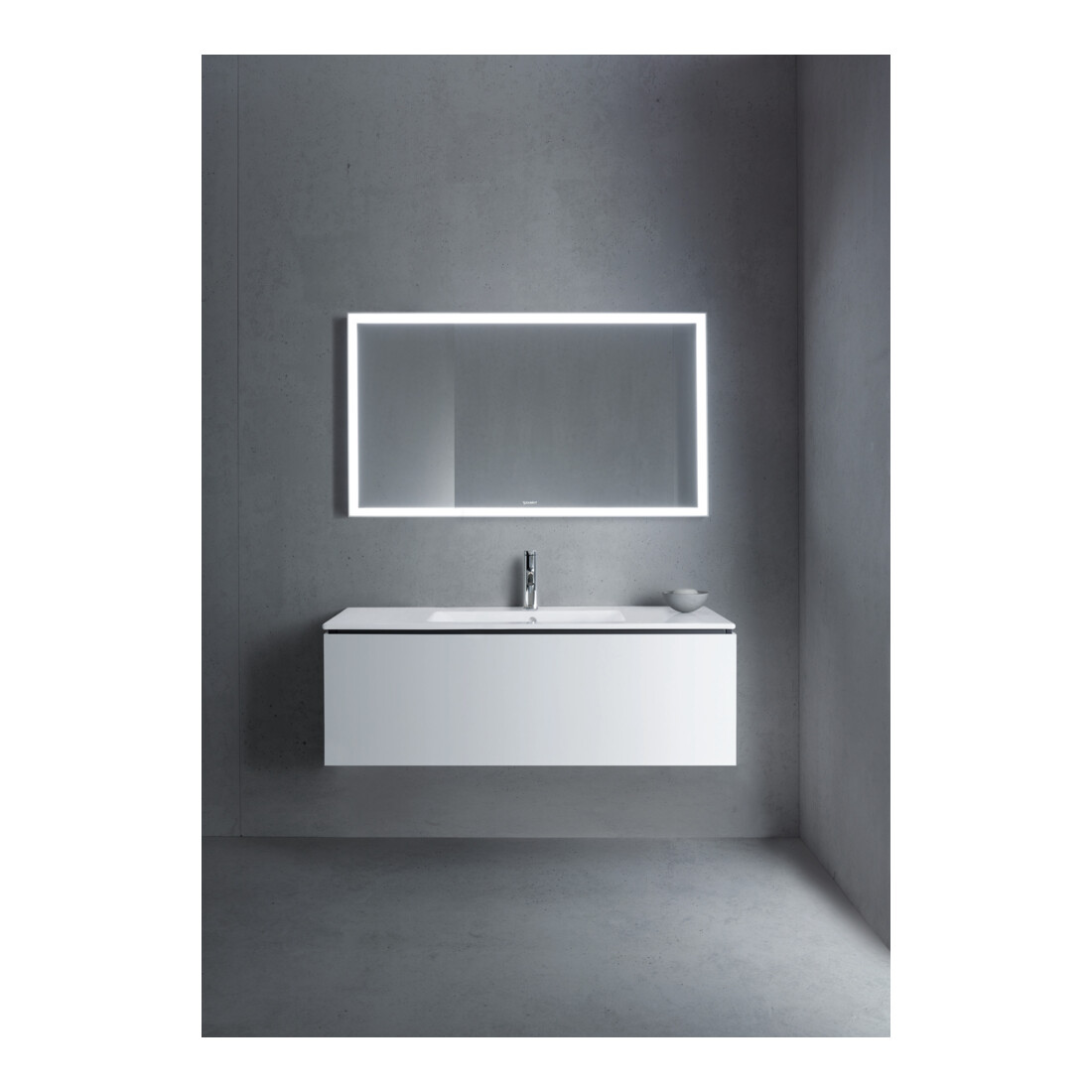 Duravit Meuble sous lavabo L-Cube 122x48,1 cm, blanc mat, 1 tiroir, suspendu