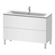 Duravit Meuble sous lavabo L-Cube 122x48,1 cm, blanc mat, 2 tiroirs, sur pied-1