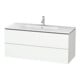 Duravit Meuble sous lavabo L-Cube 122x48,1 cm, blanc mat, 2 tiroirs, suspendu-1
