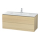 Duravit Meuble sous-lavabo L-Cube 122x48,1 cm, blanc méd., 2 tiroirs, suspendu-1