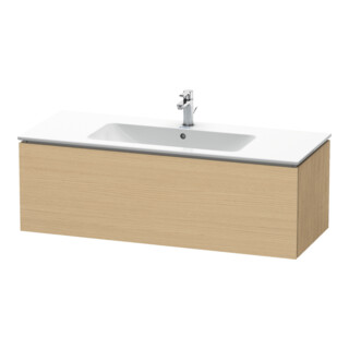 Duravit Meuble sous lavabo L-Cube 122x48,1 cm, blanc œuf, 1 tiroir, suspendu