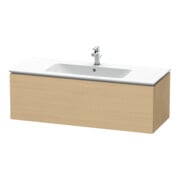 Duravit Meuble sous lavabo L-Cube 122x48,1 cm, blanc œuf, 1 tiroir, suspendu