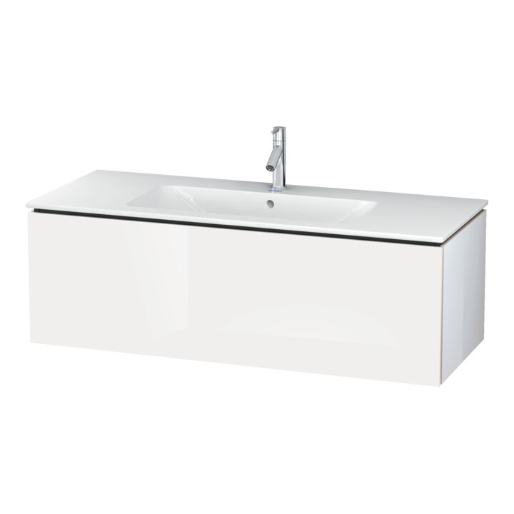 Duravit Meuble sous-lavabo L-Cube 122x48,1 cm, blanc œuf, 1 tiroir, suspendu