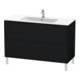 Duravit Meuble sous lavabo L-Cube 122x48,1 cm, blanc œuf, 2 tiroirs, sur pied-1