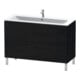 Duravit Meuble sous lavabo L-Cube 122x48,1 cm, blanc œuf, 2 tiroirs, sur pied-2