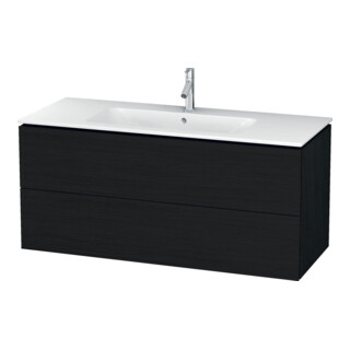 Duravit Meuble sous-lavabo L-Cube 122x48,1 cm, blanc œuf, 2 tiroirs, suspendu