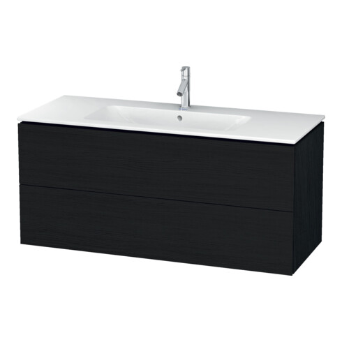 Duravit Meuble sous-lavabo L-Cube 122x48,1 cm, blanc œuf, 2 tiroirs, suspendu