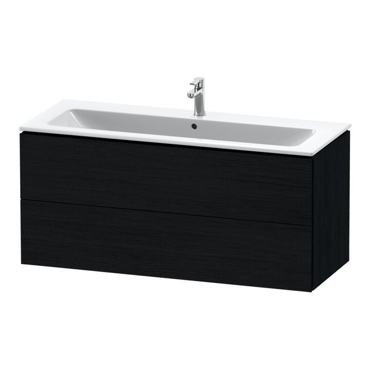 Duravit Meuble sous-lavabo L-Cube 122x48,1 cm, blanc œuf, 2 tiroirs, suspendu