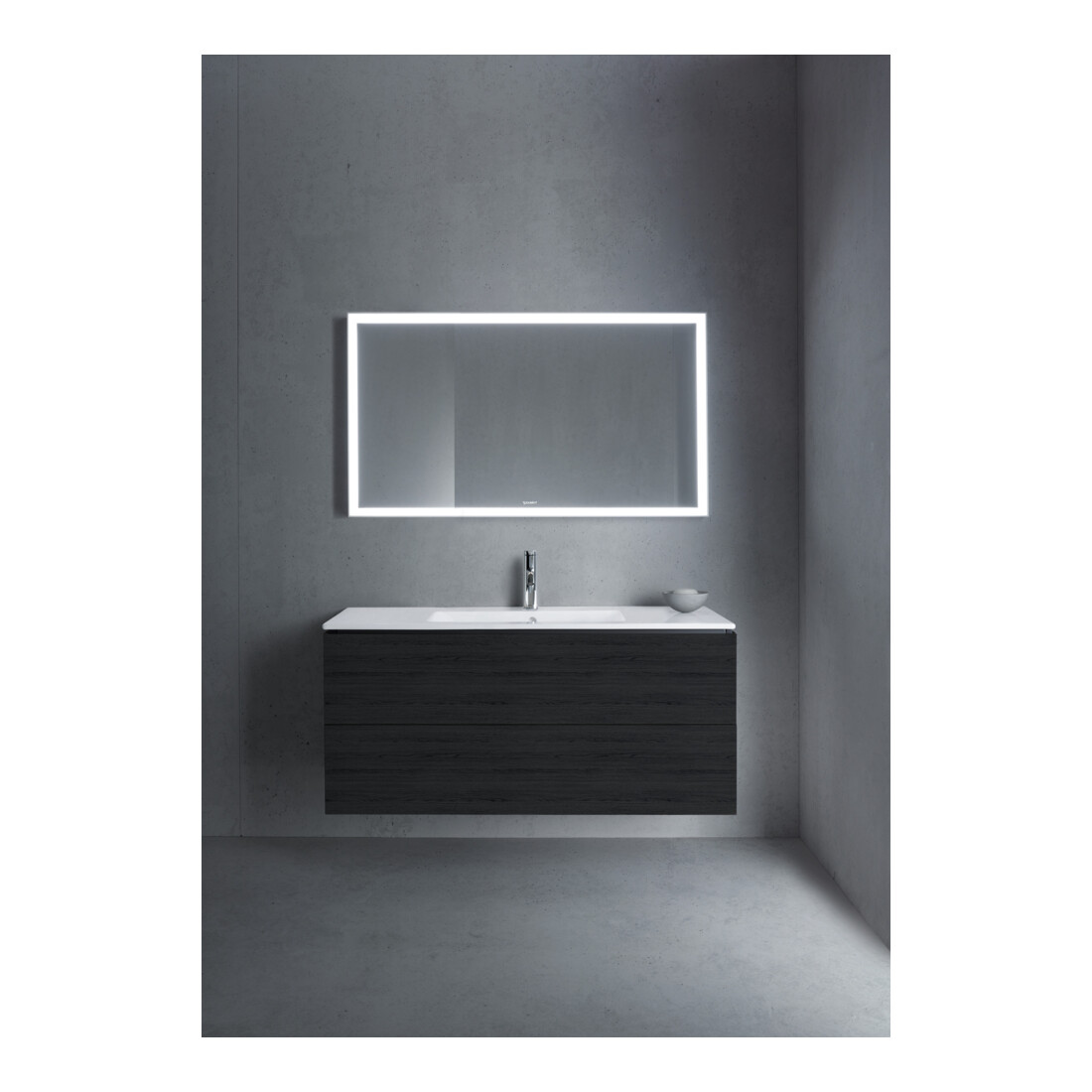 Duravit Meuble sous-lavabo L-Cube 122x48,1 cm, blanc œuf, 2 tiroirs, suspendu