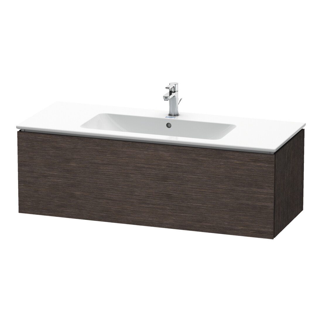 Duravit Meuble sous-lavabo L-Cube 122x48,1 cm, chêne foncé, 1 tiroir, suspendu